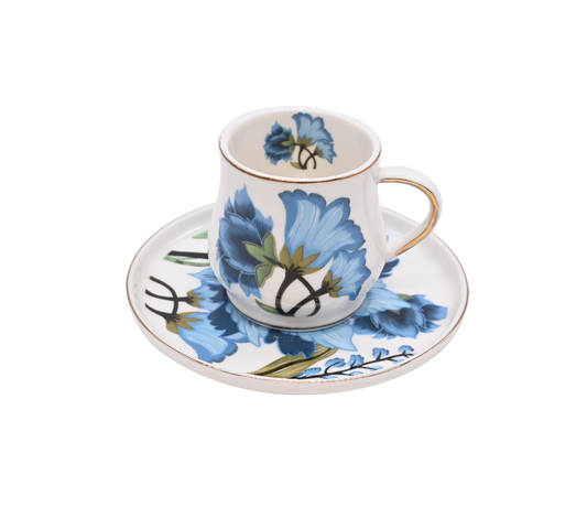 Blue Blossom Cup and Saucer Set