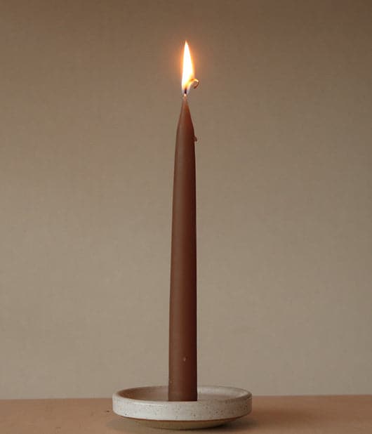 2pc Dark Brown Candle Set