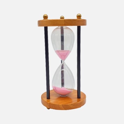 10 Minutes Brass And Wood Sand Timer Hourglass