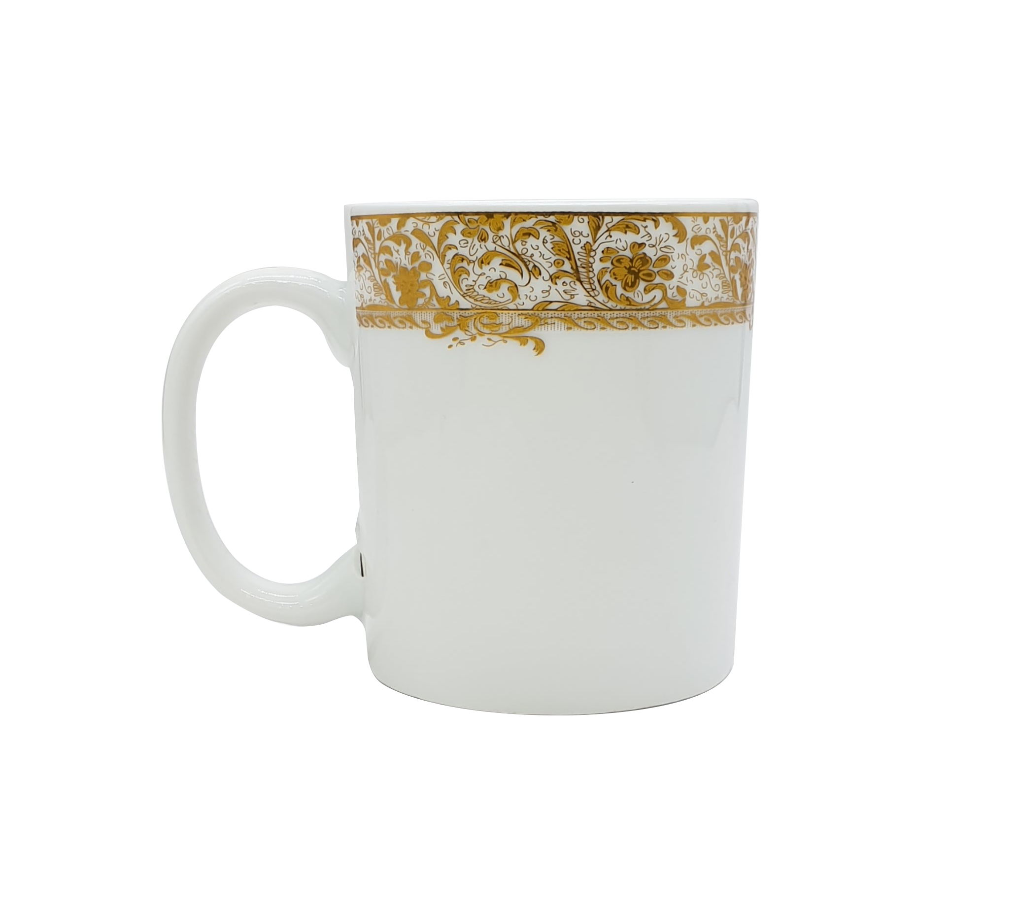 White and Gold Mugs