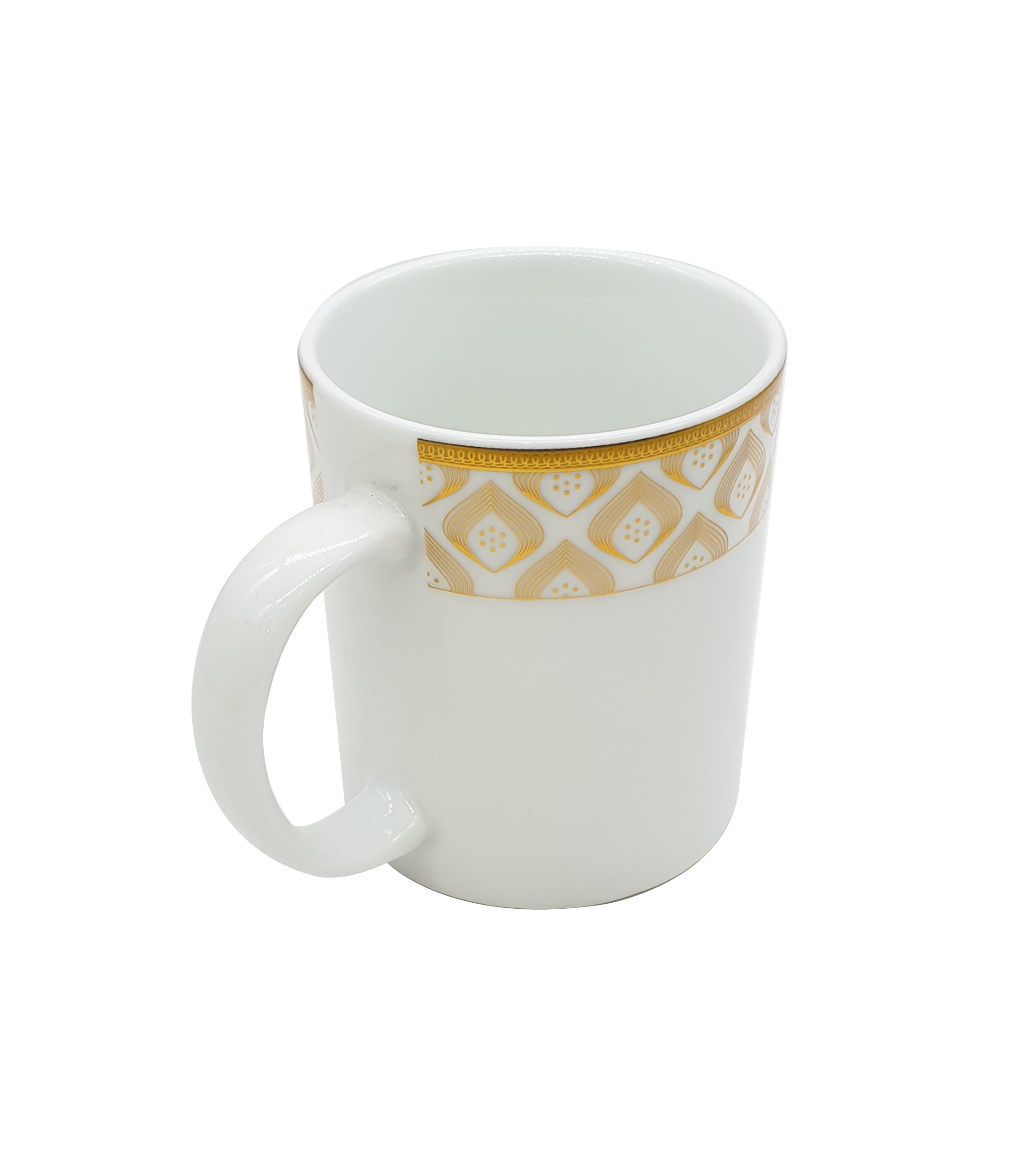 White and Gold Mugs