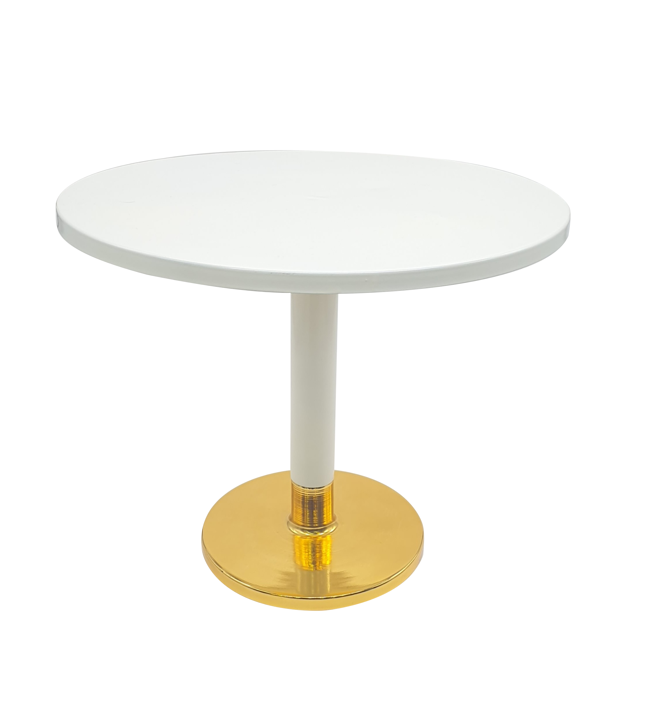 White 'n Gold Elegance Coffee Table