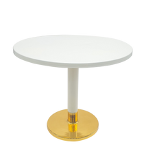 White 'n Gold Elegance Coffee Table