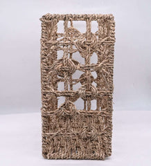 Cuboid Brown Jute Basket