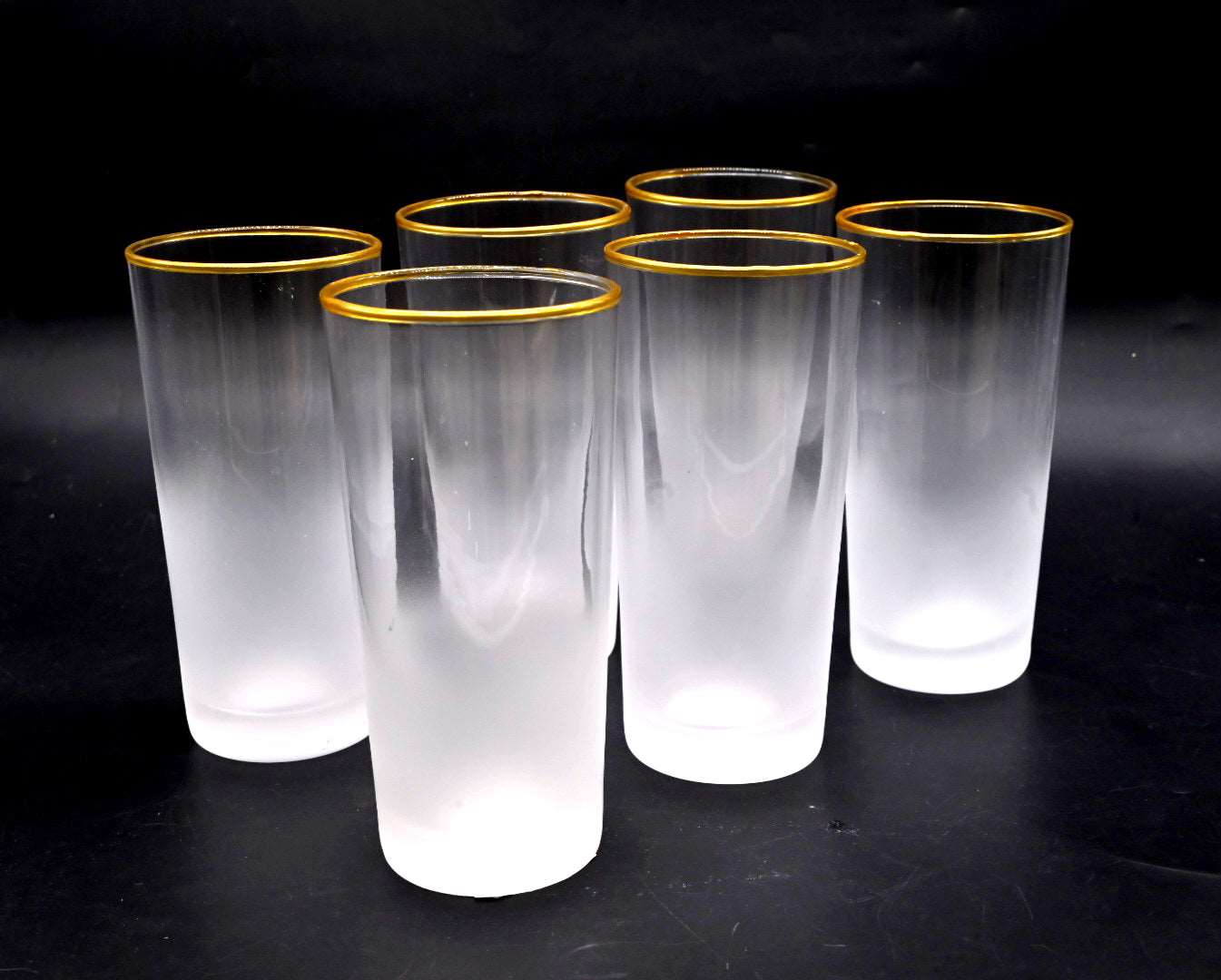 Gold Rim Juice Glass