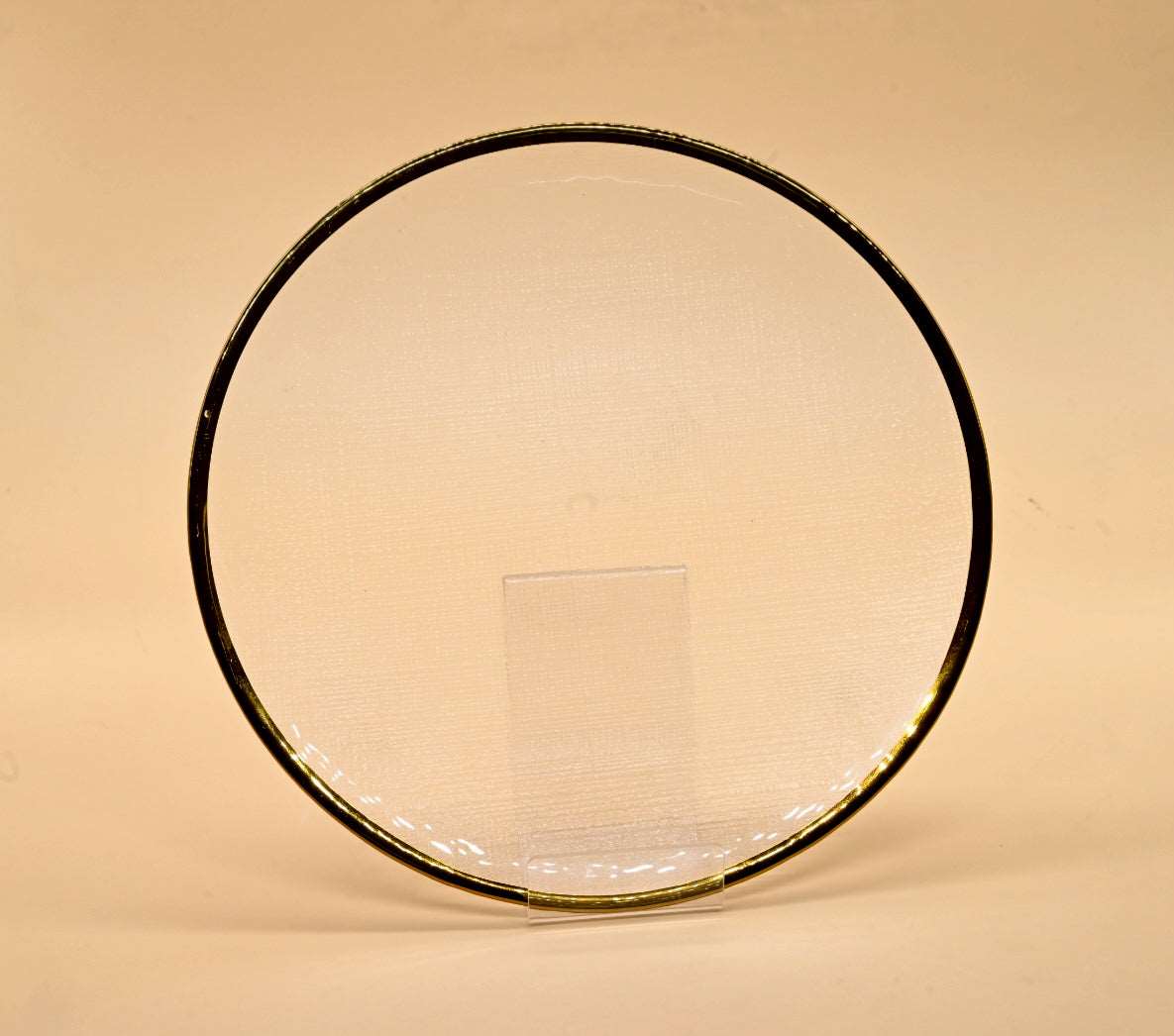 lear Glass Gold Stroke Plate