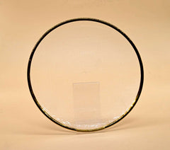 lear Glass Gold Stroke Plate