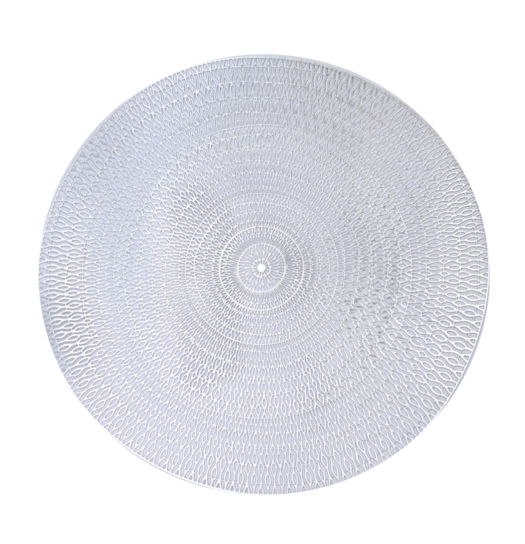 Round Textured Plastic Placemats - homeelgance.ae