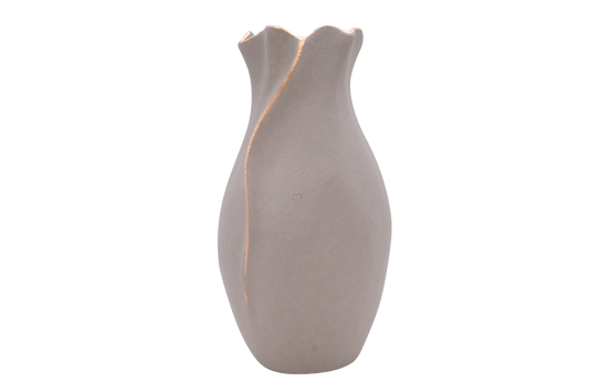 Basic Matte Grey Floral Vase