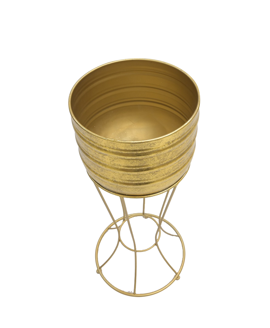 Basic Metal Flower Pot with Stand