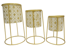 Gold Planters (3 Pcs Set)