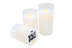 Elegant Three Wax Candles