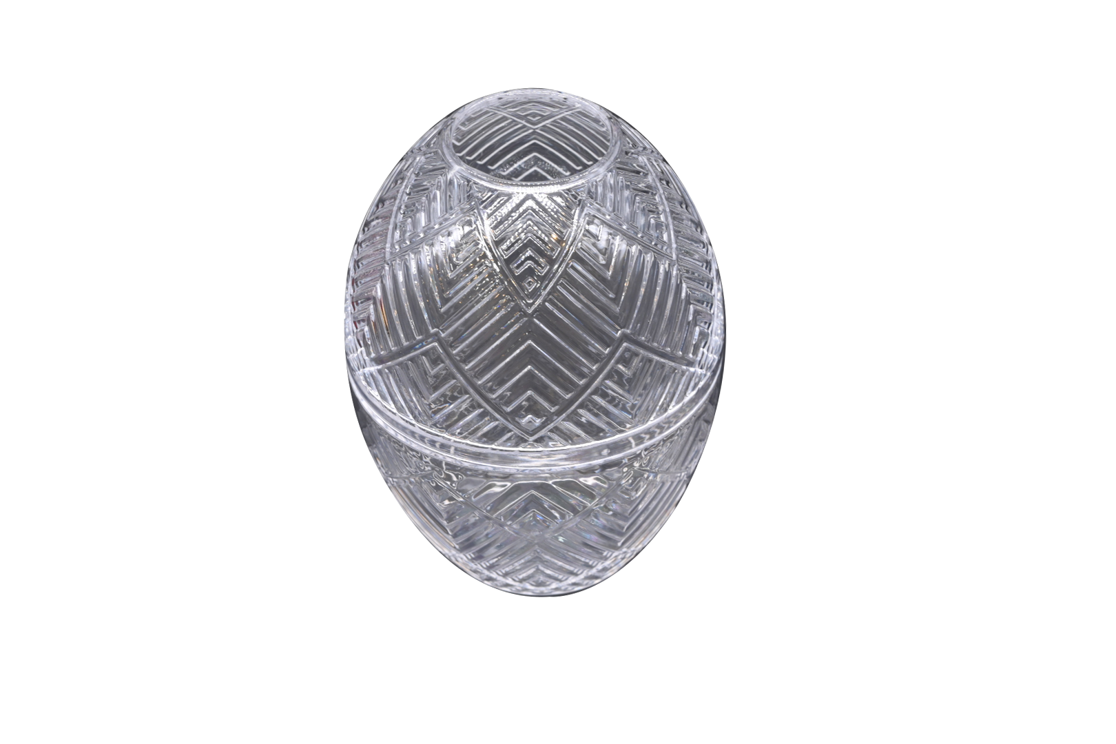 Circular Glass Tissue Container