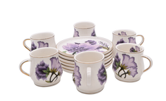 Lilac Petal Elegance Cup and Saucer Set