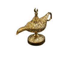 Decorative Arabian Lamp of Gold