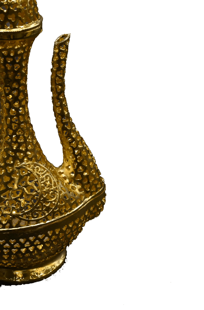 Decorative Arabian teapot of gold