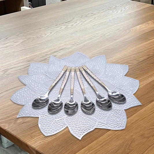 Shimmering Silverware Spoon Set