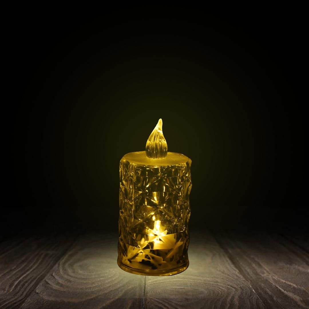 CrystalGlow Mini LED Candle