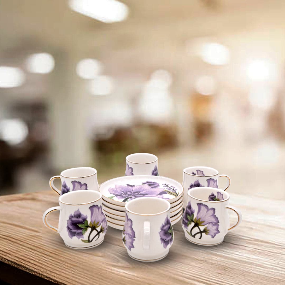 Lilac Petal Elegance Cup and Saucer Set