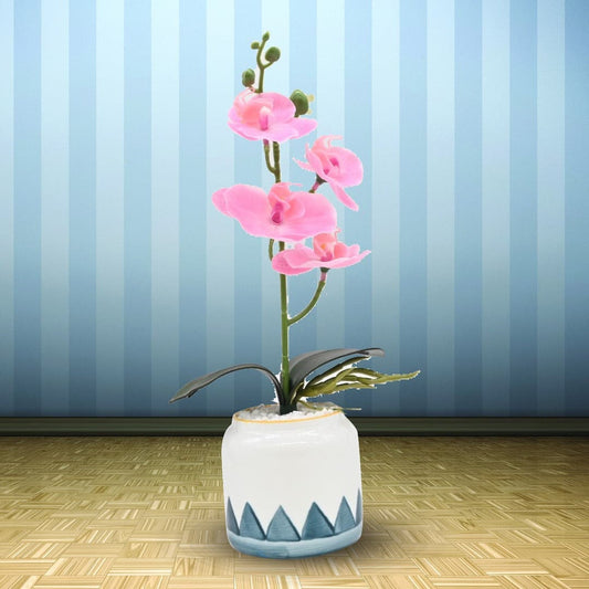 Artificial Orchids in Pot