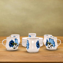 Blue Blossom Cup and Saucer Set