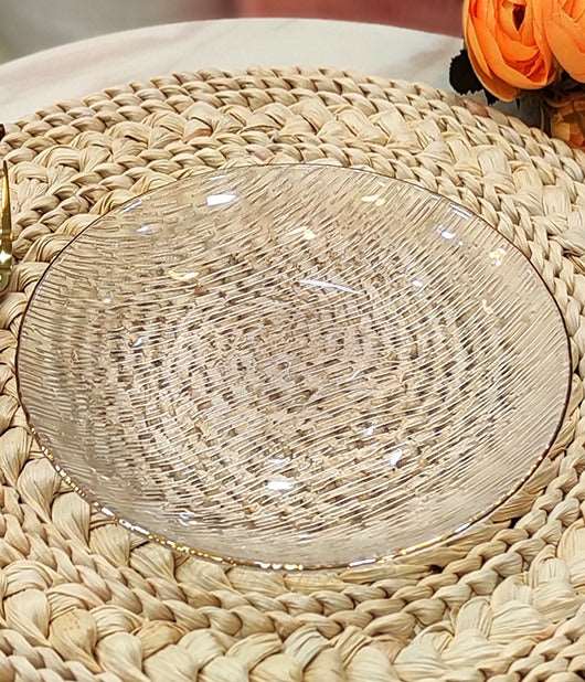 Crystal Glass Plate With Unique Design