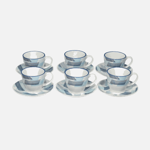 Lining Tea Cup Set with Saucer