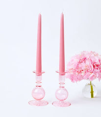 2pc Pink Candle Set