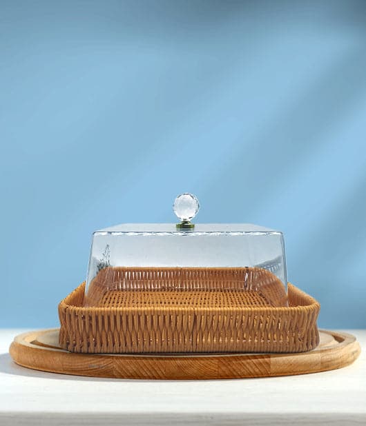 Multi-Purpose Cake Tray With Clear Acrylic Cover