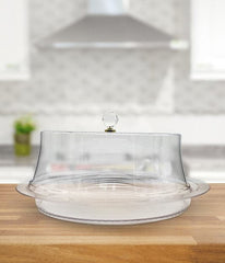 Round Acrylic Cake Box With Snap On Lid - homeelgance.ae