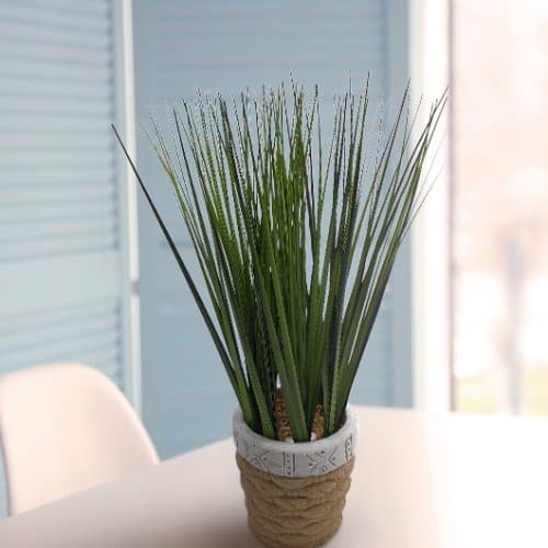 Nearly Natural Onion Shape Grass With Pot