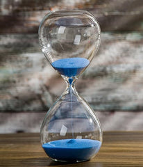 Sand Timer Hourglass In Blue Color