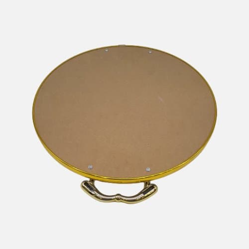 Round Golden Wooden Serving Board