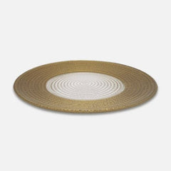 Golden White Charger Plate