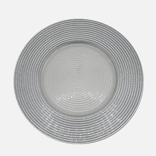 Elegant Décor Glass Dinner Plate Set