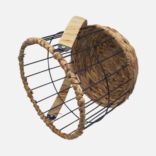 Round Shape Bamboo Design Basket In 3pc Set