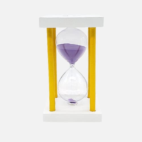 10-Minute Wooden Square Frame Hourglass Sand Timer