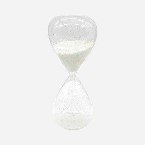 Sand Timer Hourglass In White Color