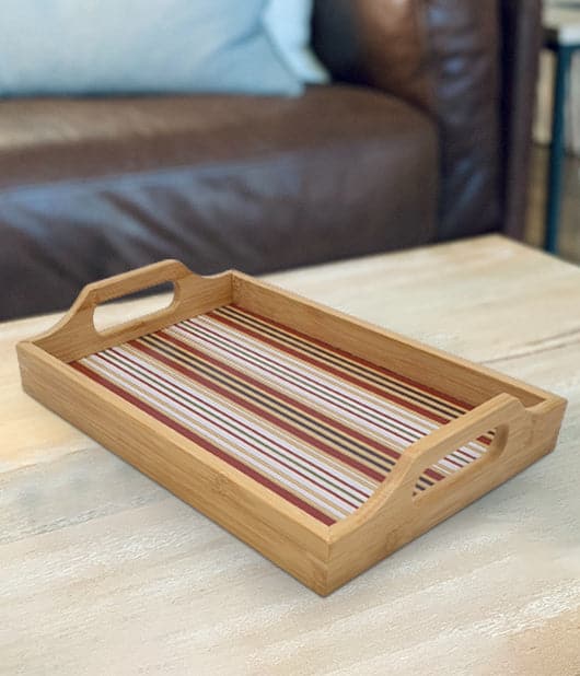 Wooden Serving Tray Set