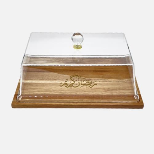 Transparent Serving Tray with Dome