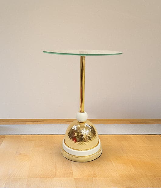 Coffee Table with Gold Stand