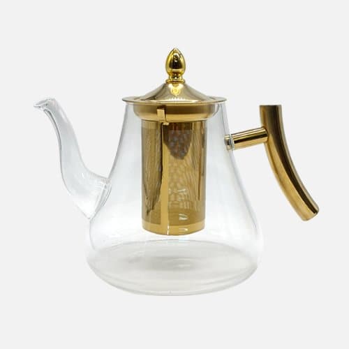 Heat Resistant Glass Tea Pot With Filter