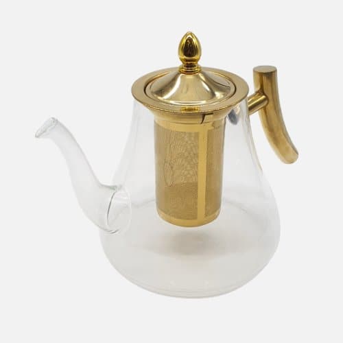 Heat Resistant Glass Tea Pot With Filter