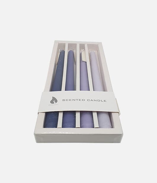 Premium lavender colored Taper Candles (4 Pcs)