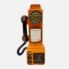 Resin Vintage European Payphone Booth
