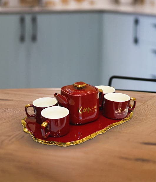 Ornate 6-Piece Tea Coffee Set