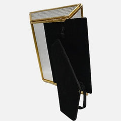 Gold Bordered Photo Frame With Black Stand
