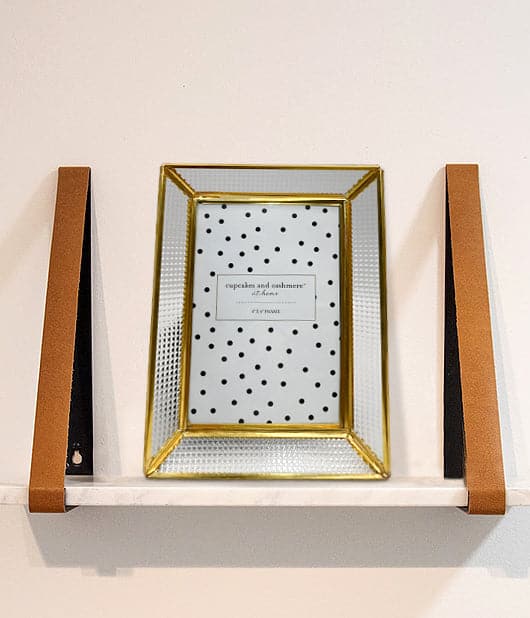 Gold Bordered Photo Frame With Black Stand