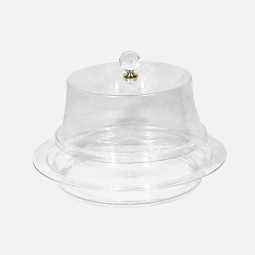 Round Acrylic Cake Box With Lid And Dome