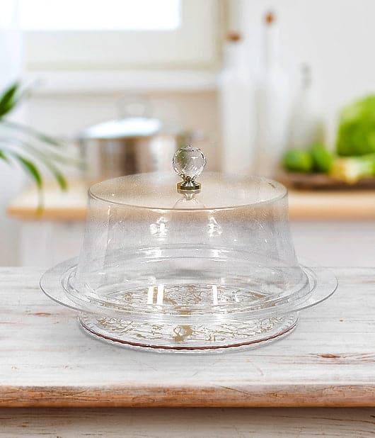 Transparent Serving Box With Diamond Shape Lid